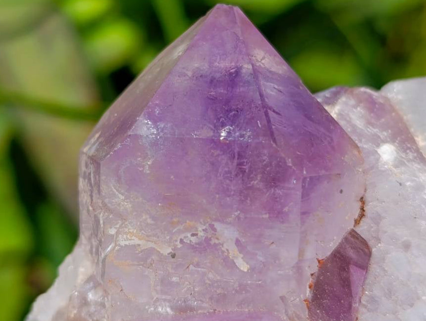 Natural Jacaranda Amethyst Crystal Clusters x 6 From Mumbwa, Zambia - Toprock Gemstones and Minerals 