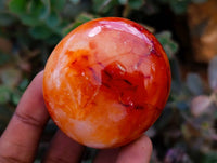 Polished Carnelian Agate Gemstone Galets x 20 From Madagascar