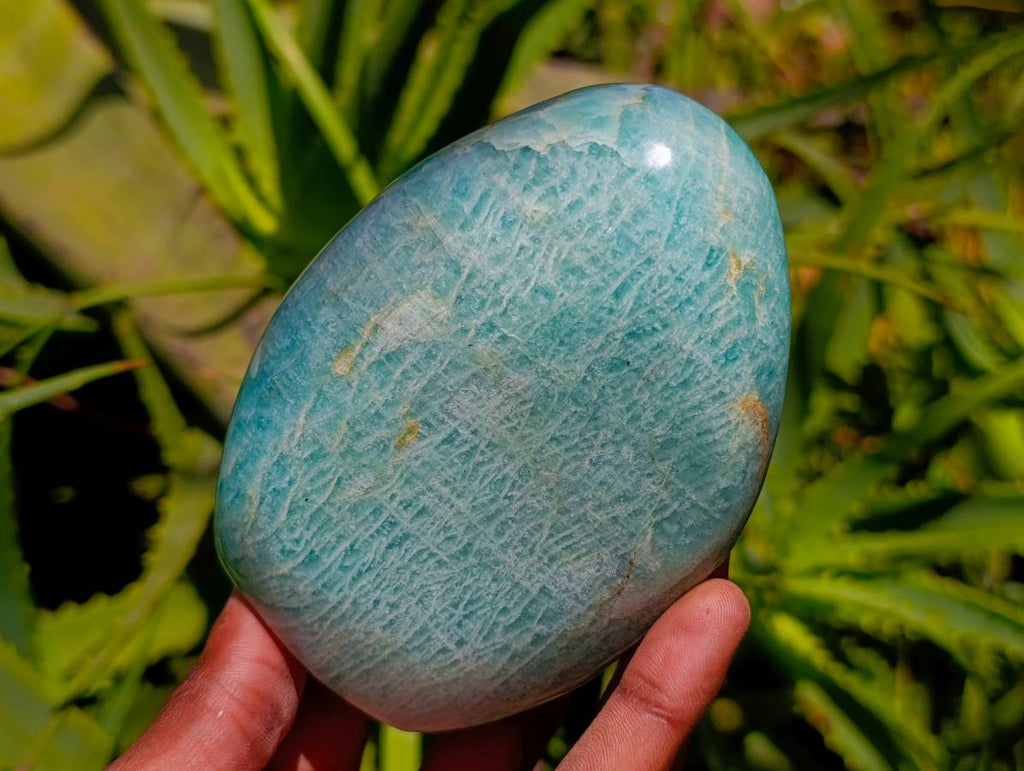 Polished Amazonite Standing Free Forms x 3 From Madagascar - Toprock Gemstones and Minerals 