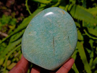 Polished Amazonite Standing Free Forms x 3 From Madagascar