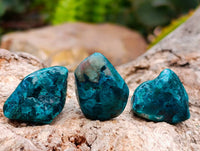 Polished Dioptase Free Forms x 35 From Likasi, Congo