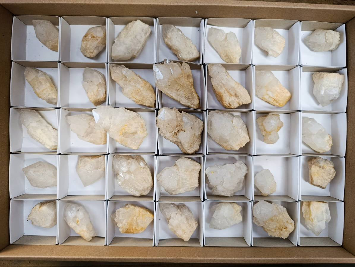 Natural Cascading Candle Quartz Clusters x 35 From Antsirabe, Madagascar - Toprock Gemstones and Minerals 