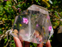 Polished Clear Quartz Crystals x 3 From Madagascar