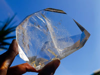 Polished Clear Quartz Crystals x 3 From Madagascar