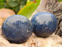 Polished Lazulite Galets x 20 From Madagascar