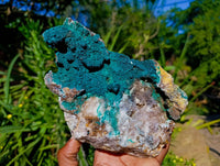 Natural Drusy Coated Hemimorphite with Malachite x 2 From Lupoto Mine, Congo
