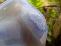 Polished XL Blue Lace Agate Standing Free Form x 1 From Nsanje, Malawi