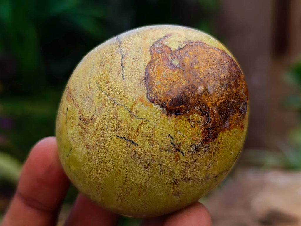 Polished Green Opal Galets x 12 From Betroka, Madagascar