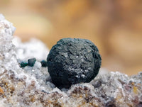 Natural Ball Malachite And Quartz On White Hemimorphite Specimen x 1 From Mindingi Mine, Kambove, Congo