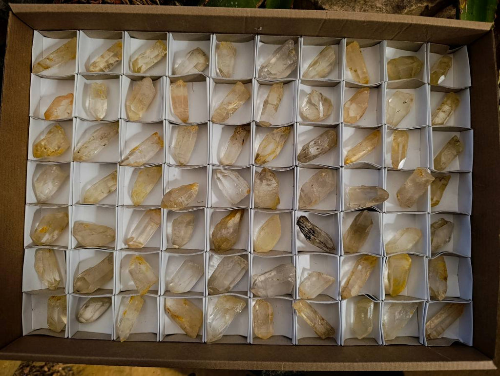 Natural Clear Quarts Crystals x 70 From Mpika, Zambia
