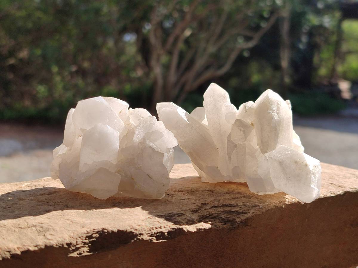 Natural Cascading Candle Quartz Clusters x 12 From Antsirabe, Madagascar
