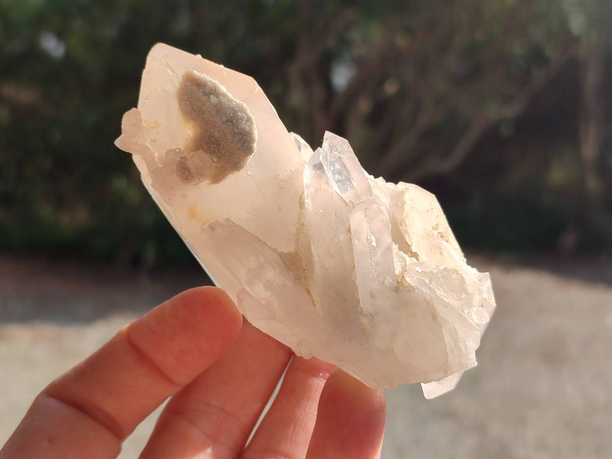 Natural Cascading Candle Quartz Clusters x 12 From Antsirabe, Madagascar