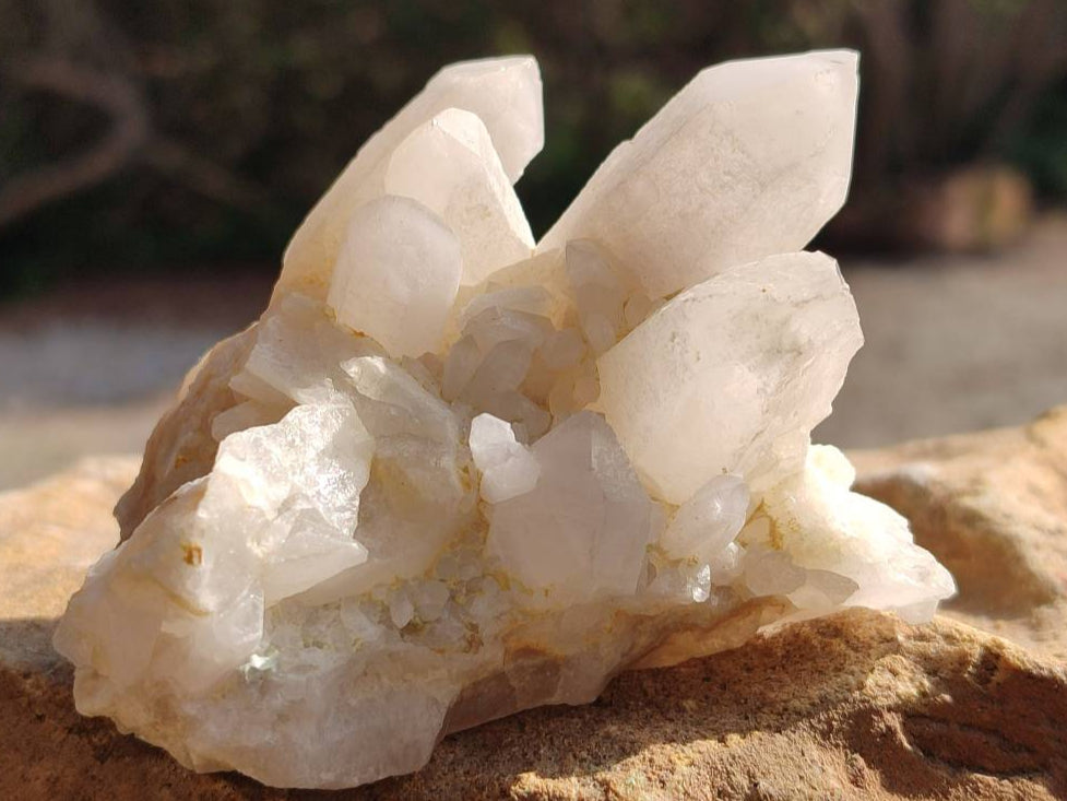 Natural Cascading Candle Quartz Clusters x 12 From Antsirabe, Madagascar