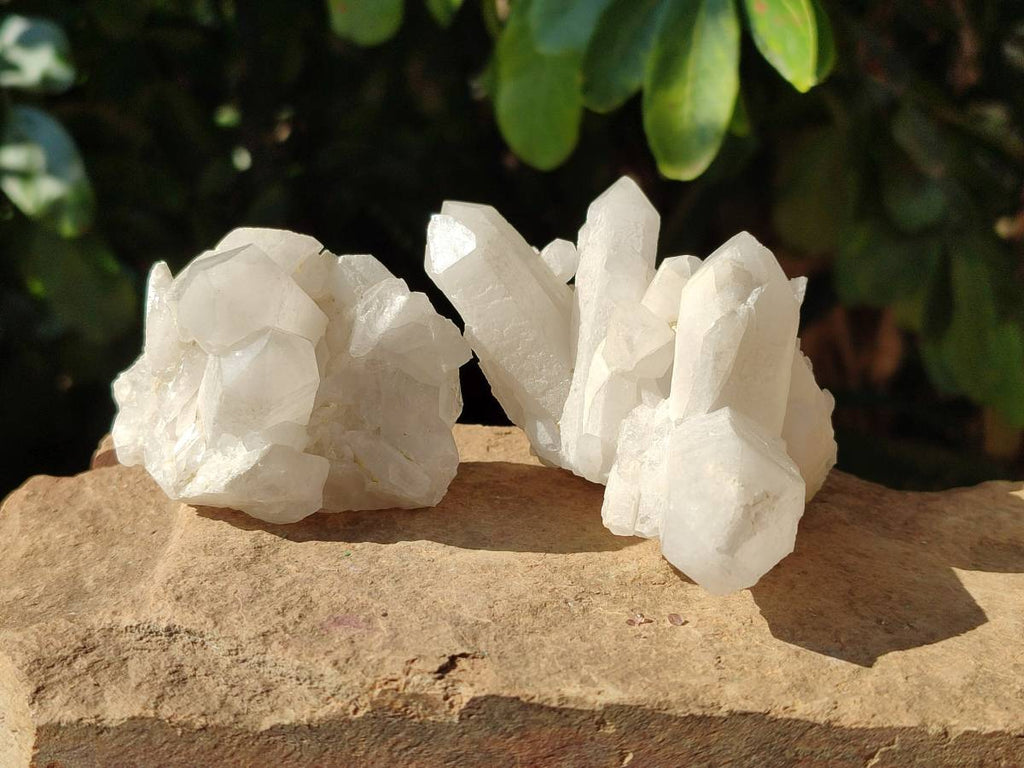 Natural Cascading Candle Quartz Clusters x 12 From Antsirabe, Madagascar