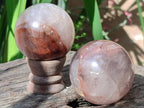 Polished Red Hematoid Quartz Spheres x 6 From Ambatondrazaka, Madagascar