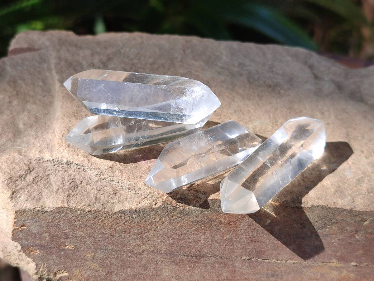 Polished Double Terminated Clear Quartz Crystals x 35 From Madagascar