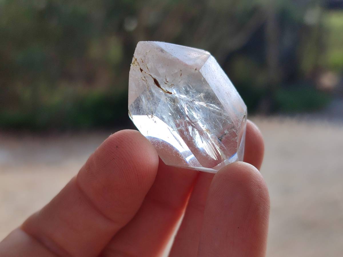 Polished Double Terminated Clear Quartz Crystals x 35 From Madagascar