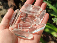 Polished Double Terminated Clear Quartz Crystals x 35 From Madagascar