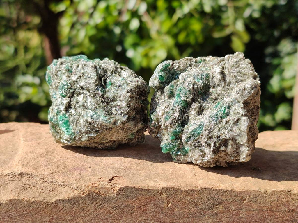 Natural Emerald Mica 'Mutokolite' Cobbed Specimens x 12 From Mutoko, Zimbabwe