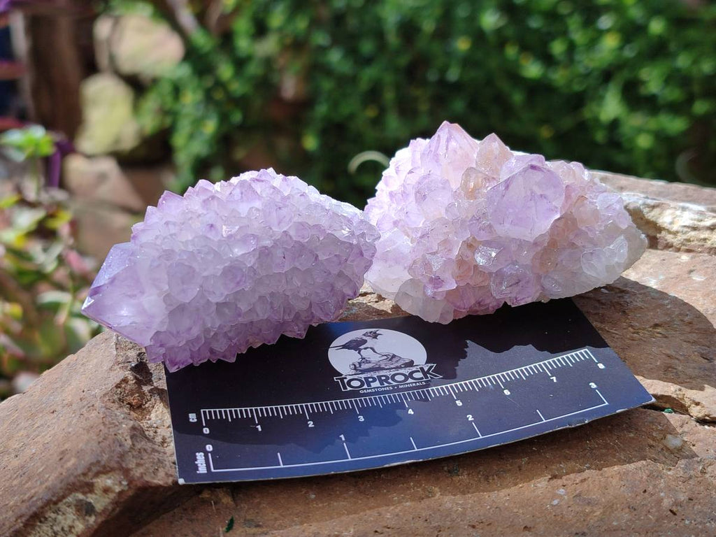 Natural Sunburst Amethyst Spirit Clusters x 12 From Boekenhouthoek, South Africa