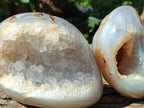 Polished Banded Agate Geodes x 2 From Maintirano, Madagascar