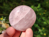 Polished Rose Quartz Palm Stones x 12 From Madagascar