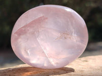 Polished Rose Quartz Palm Stones x 12 From Madagascar