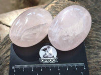 Polished Rose Quartz Palm Stones x 12 From Madagascar