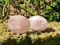 Polished Rose Quartz Palm Stones x 12 From Madagascar