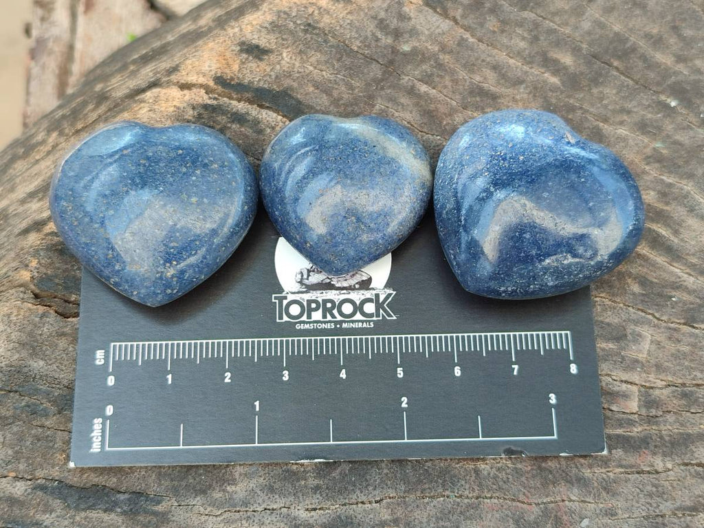 Polished Lazulite Galets x 35 From Madagascar