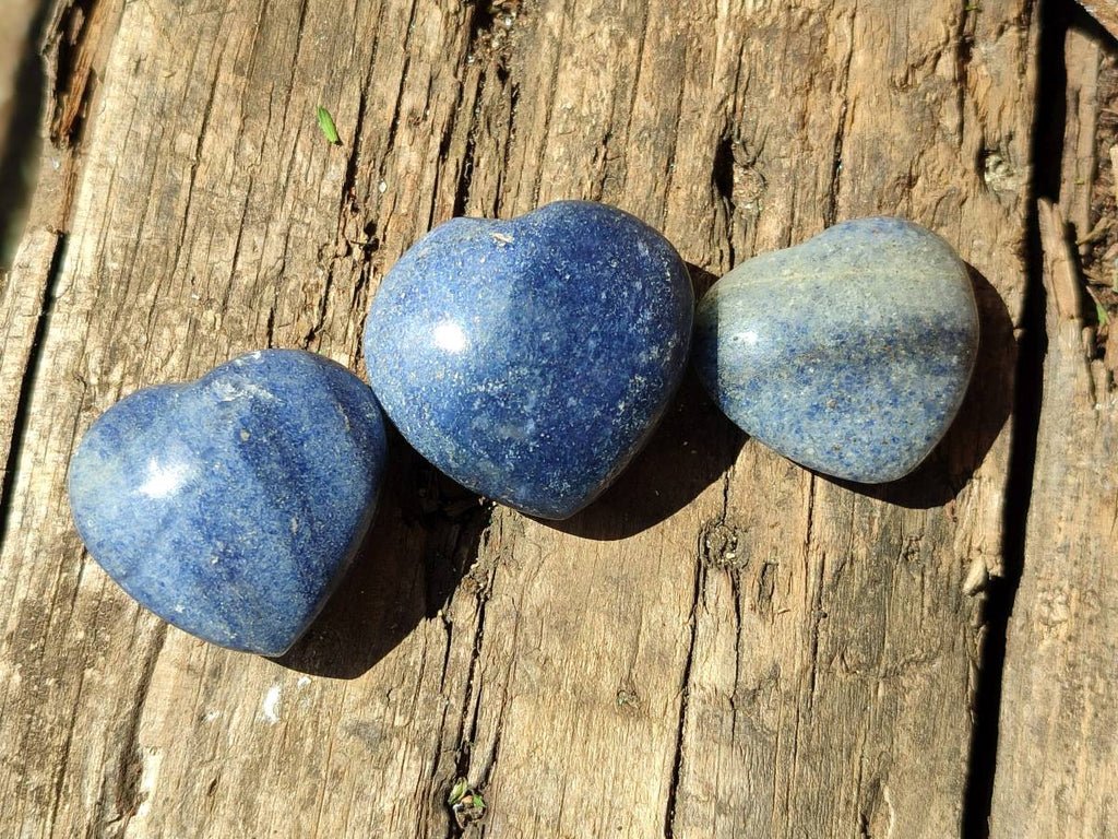 Polished Lazulite Galets x 35 From Madagascar