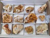 Natural Limonite Quartz Clusters x 12 From Solwezi, Zambia