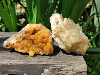 Natural Limonite Quartz Clusters x 12 From Solwezi, Zambia