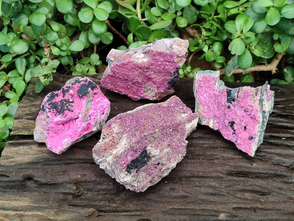 Natural Salrose Cobaltion Dolomite Specimens x 4 From Kakanda, Congo