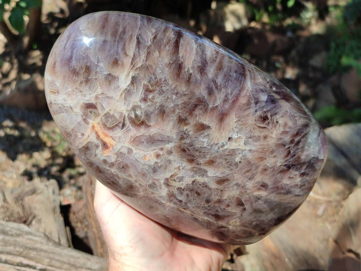 Polished XL Chevron Amethyst Standing Free Form x 1 From Madagascar