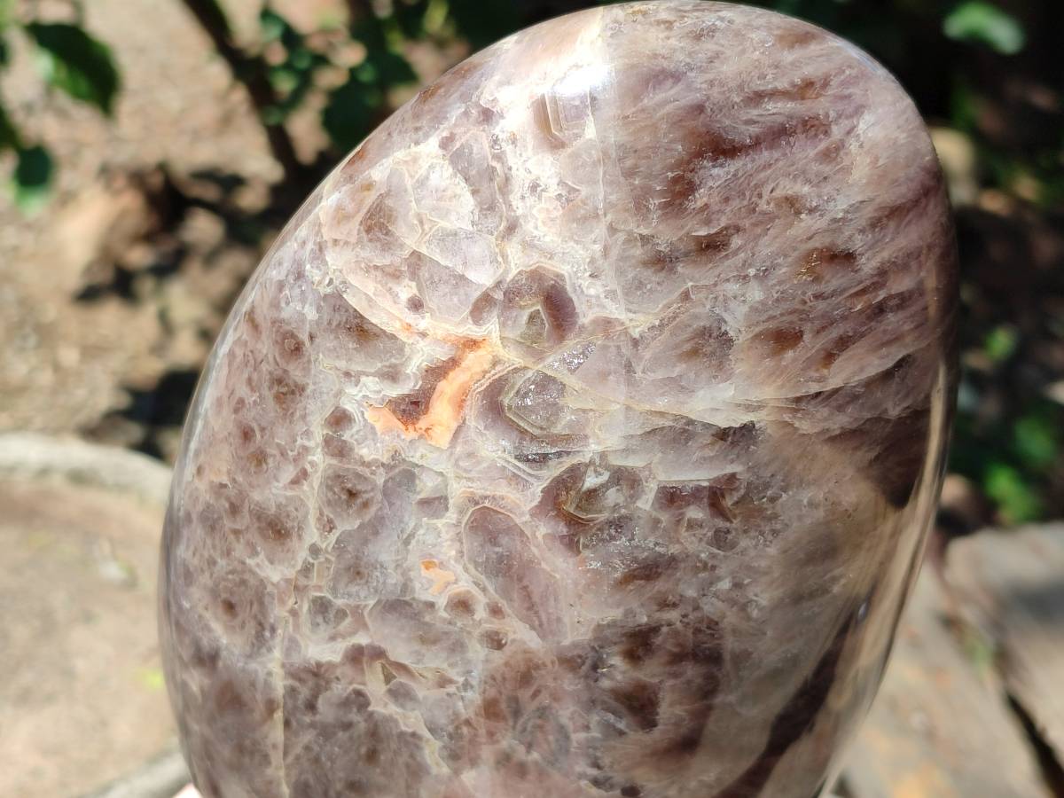 Polished XL Chevron Amethyst Standing Free Form x 1 From Madagascar