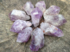 Natural Jacaranda Amethyst Quartz Crystals x 12 From Mumbwa, Zambia
