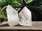 Polished Clear Quartz Crystals x 2 From Madagascar - Toprock Gemstones and Minerals 
