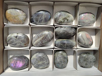 Polished Labradorite Galets x 13 From Tulear, Madagascar