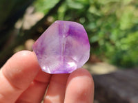 Polished Window Amethyst Crystals x 20 From Akansobe, Madagascar