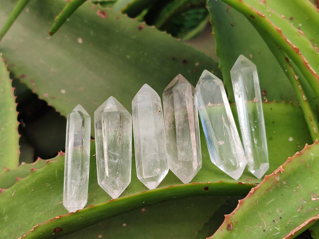 Polished Double Terminated Clear Quartz Crystals x 35 From Madagascar