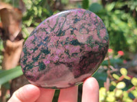 Polished Chrome Verdite With Ruby Corundum Free Forms x 6 From Zimbabwe
