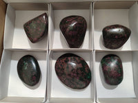 Polished Chrome Verdite With Ruby Corundum Free Forms x 6 From Zimbabwe