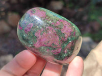 Polished Chrome Verdite With Ruby Corundum Free Forms x 6 From Zimbabwe