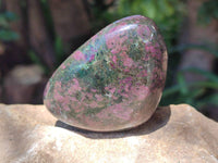 Polished Chrome Verdite With Ruby Corundum Free Forms x 6 From Zimbabwe