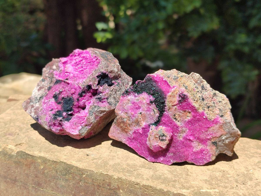 Natural Salrose Cobaltion Dolomite Specimens x 6 From Kakanda, Congo