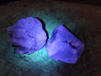 Natural Watermelon Fluorite Cobbed Specimens x 12 From Uis, Namibia