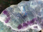 Polished On One Side Watermelon Fluorite Slices x 3 From Uis, Namibia
