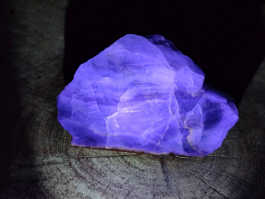 Polished On One Side Watermelon Fluorite Slices x 3 From Uis, Namibia