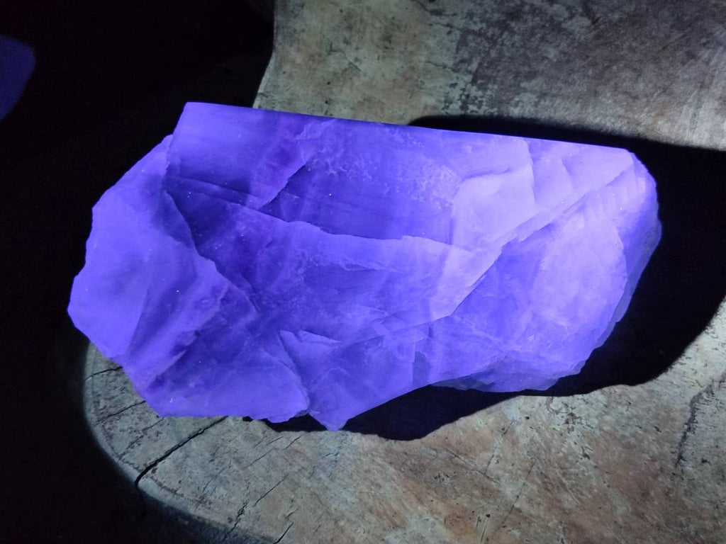 Polished On One Side Watermelon Fluorite Slices x 3 From Uis, Namibia